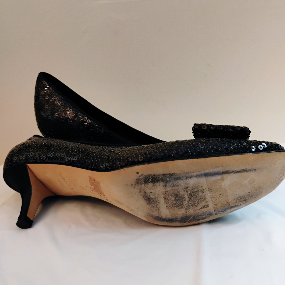 Kate Spade Glittering Black Sequin Heels - Picture 4 of 5